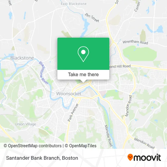 Santander Bank Branch map