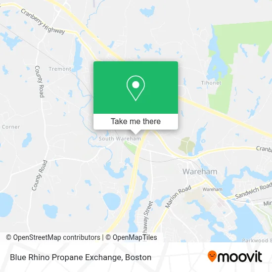 Blue Rhino Propane Exchange map