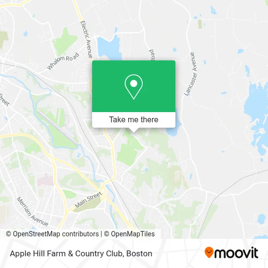 Apple Hill Farm & Country Club map