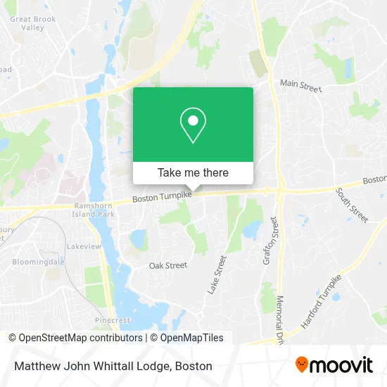 Matthew John Whittall Lodge map