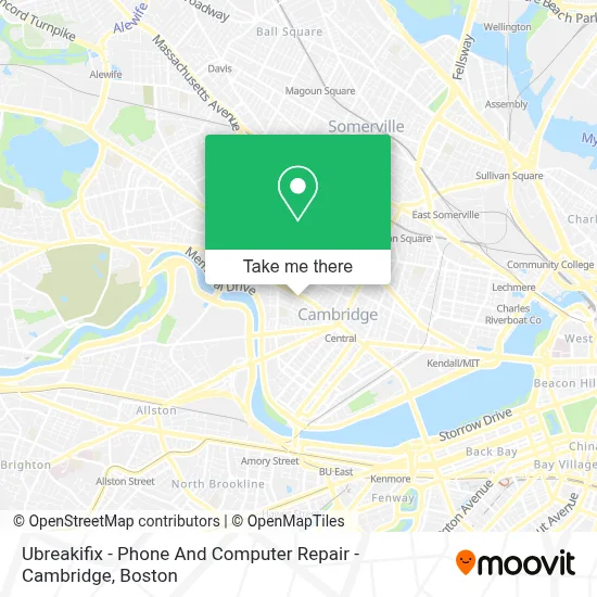 Ubreakifix - Phone And Computer Repair - Cambridge map