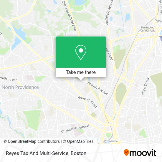 Reyes Tax And Multi-Service map