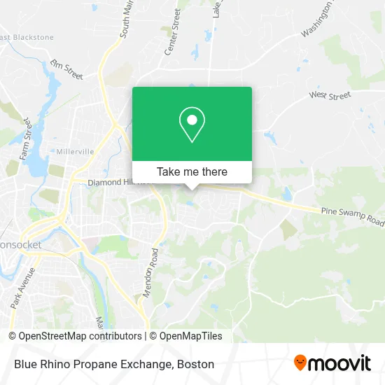 Blue Rhino Propane Exchange map
