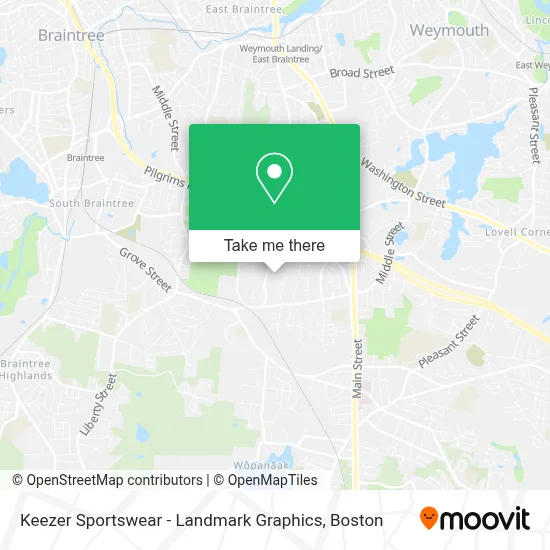 Keezer Sportswear - Landmark Graphics map