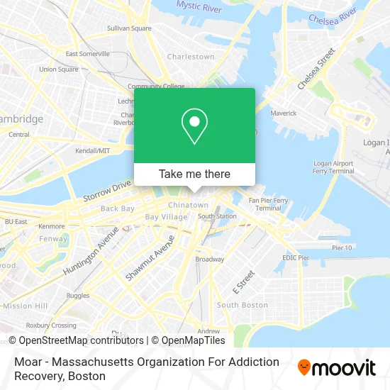Moar - Massachusetts Organization For Addiction Recovery map