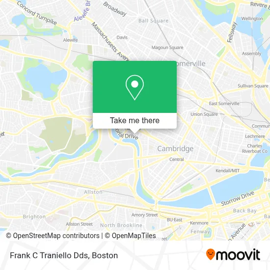 Frank C Traniello Dds map