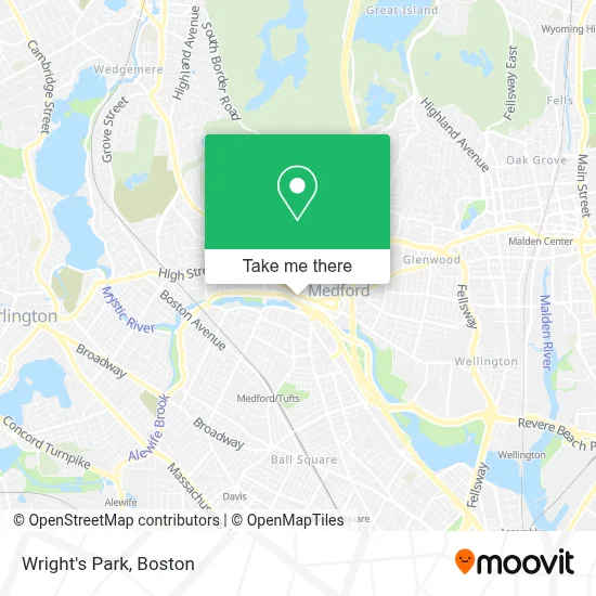 Wright's Park map