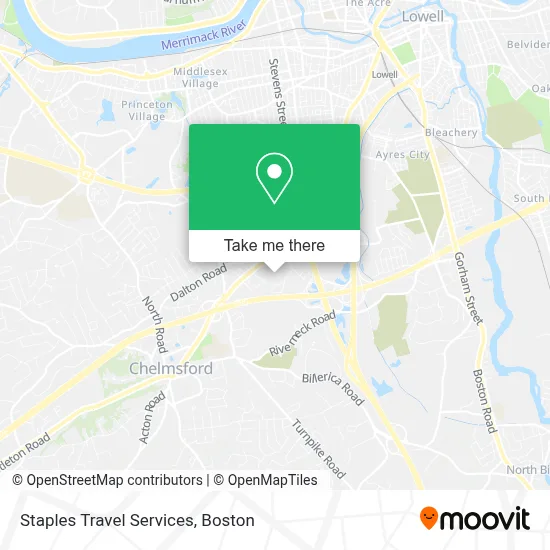 Staples Travel Services map