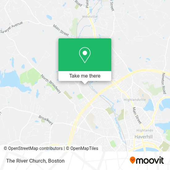 The River Church map
