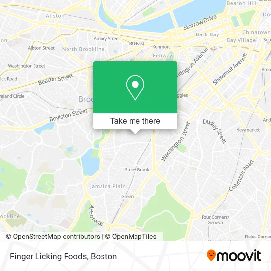 Finger Licking Foods map
