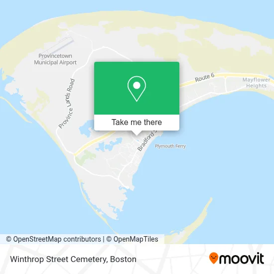 Winthrop Street Cemetery map