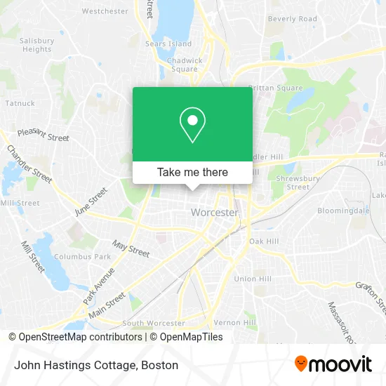 John Hastings Cottage map