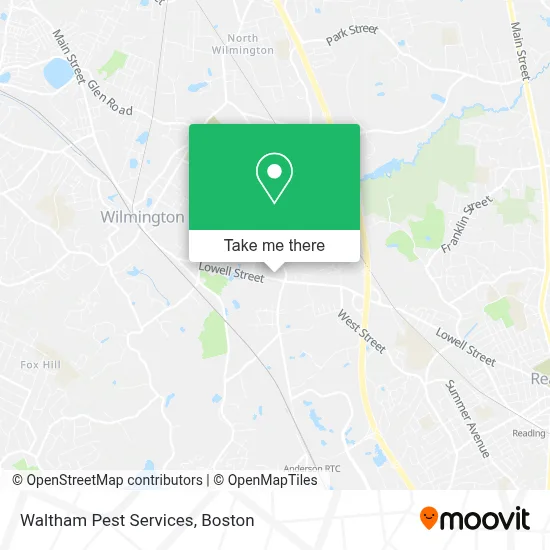 Waltham Pest Services map