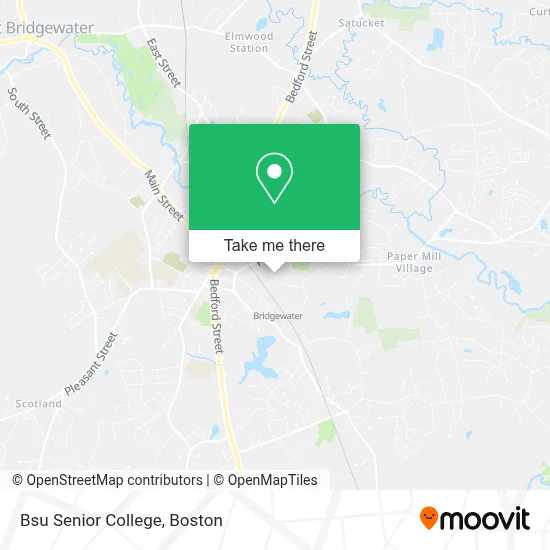 Bsu Senior College map