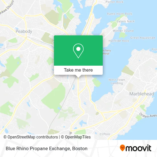 Blue Rhino Propane Exchange map