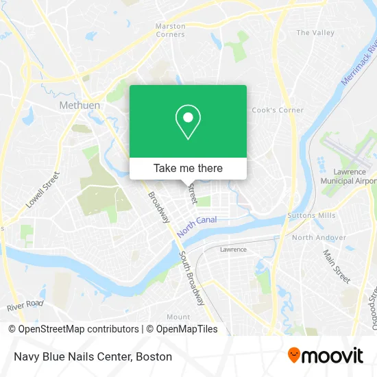 Navy Blue Nails Center map