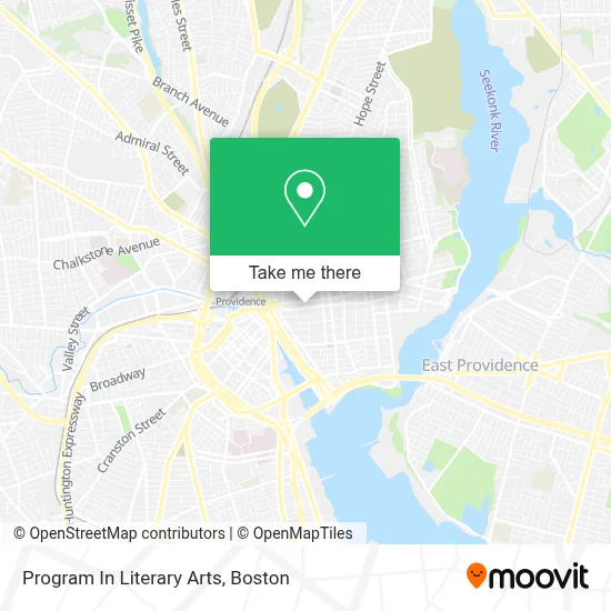 Program In Literary Arts map