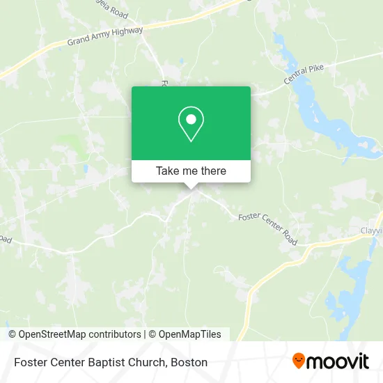 Foster Center Baptist Church map