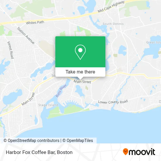 Harbor Fox Coffee Bar map