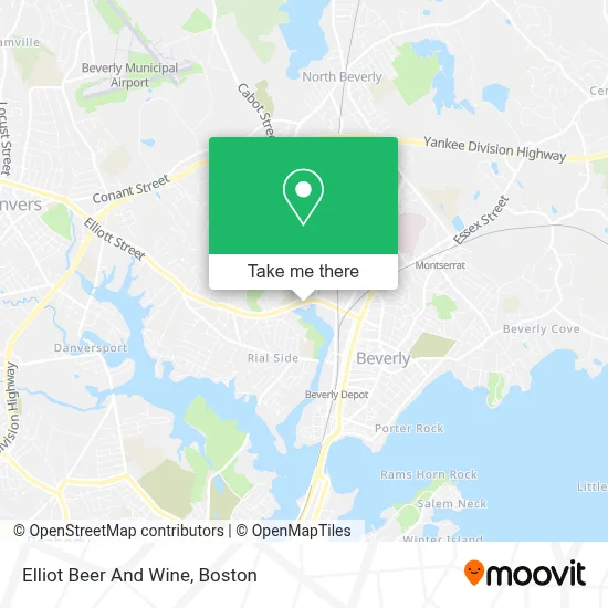 Elliot Beer And Wine map