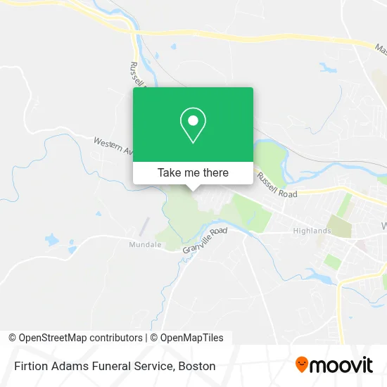 Firtion Adams Funeral Service map