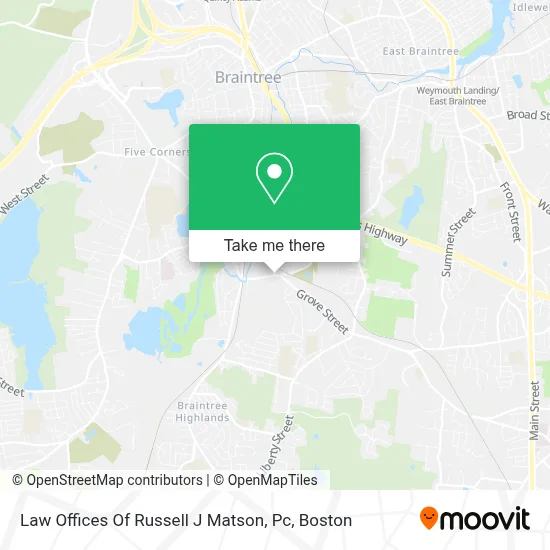 Law Offices Of Russell J Matson, Pc map