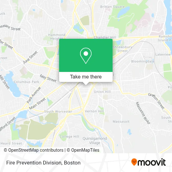 Fire Prevention Division map
