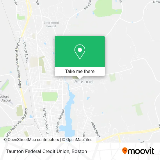 Taunton Federal Credit Union map