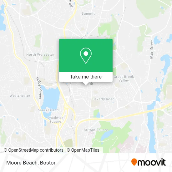 Moore Beach map