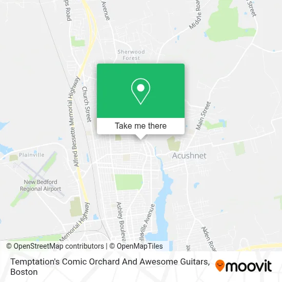 Temptation's Comic Orchard And Awesome Guitars map