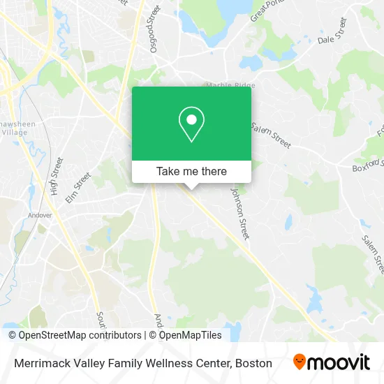 Merrimack Valley Family Wellness Center map