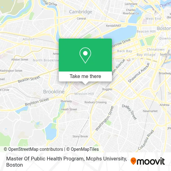 Master Of Public Health Program, Mcphs University map