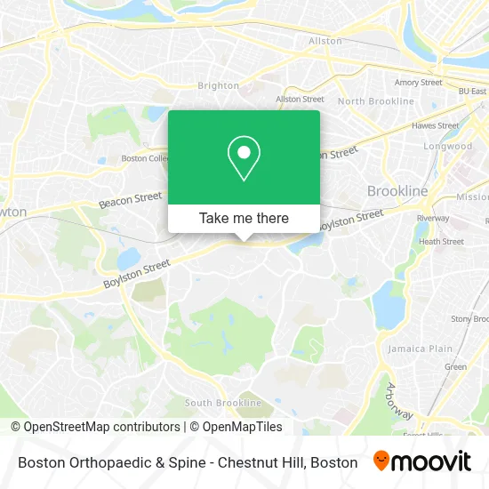 Boston Orthopaedic & Spine - Chestnut Hill map