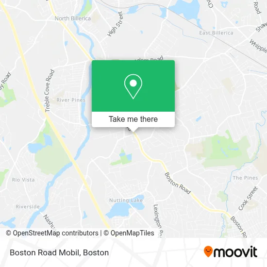 Boston Road Mobil map