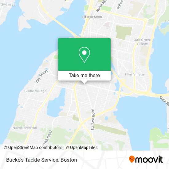 Bucko's Tackle Service map