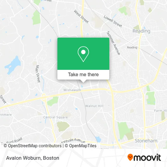 Avalon Woburn map