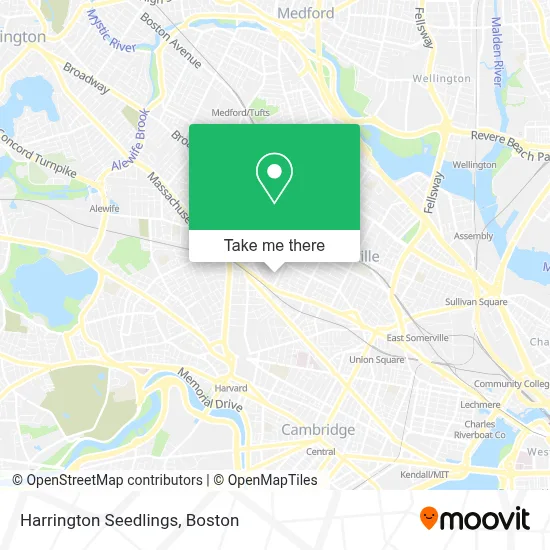 Harrington Seedlings map