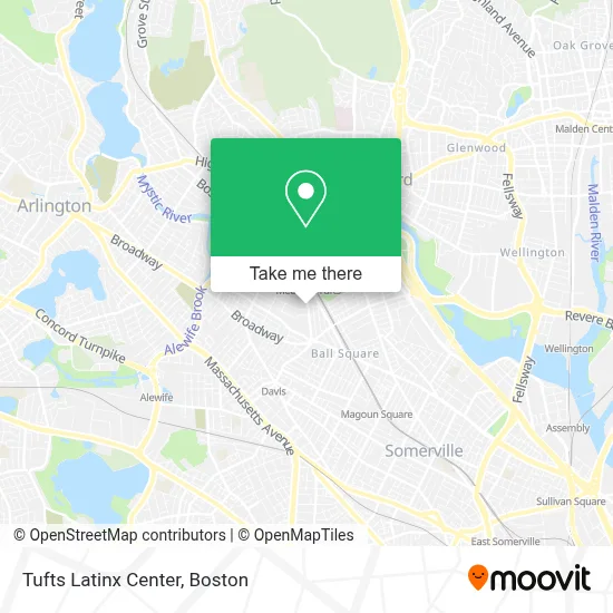 Tufts Latinx Center map