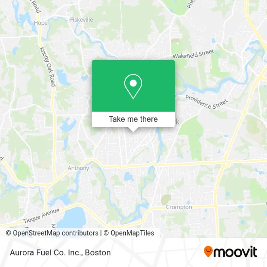 Aurora Fuel Co. Inc. map