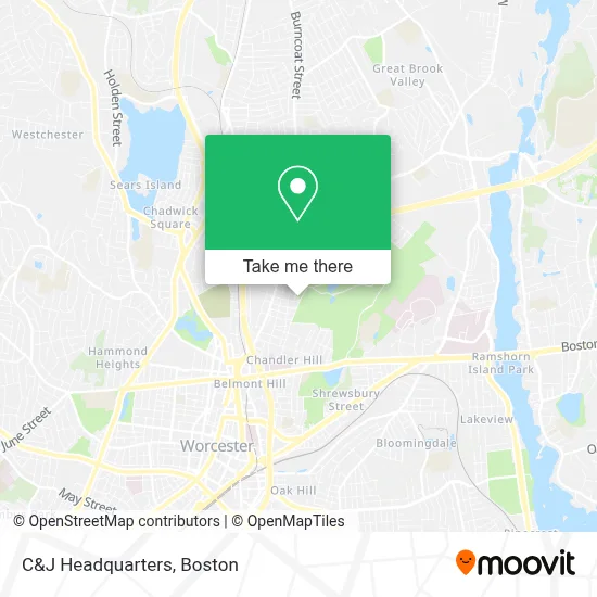 C&J Headquarters map