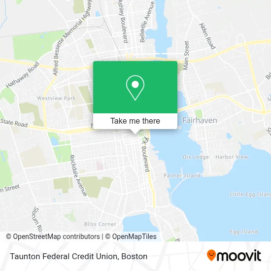 Taunton Federal Credit Union map