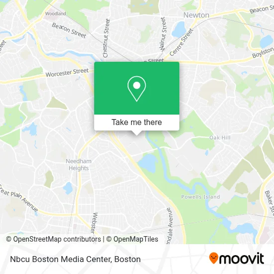 Nbcu Boston Media Center map