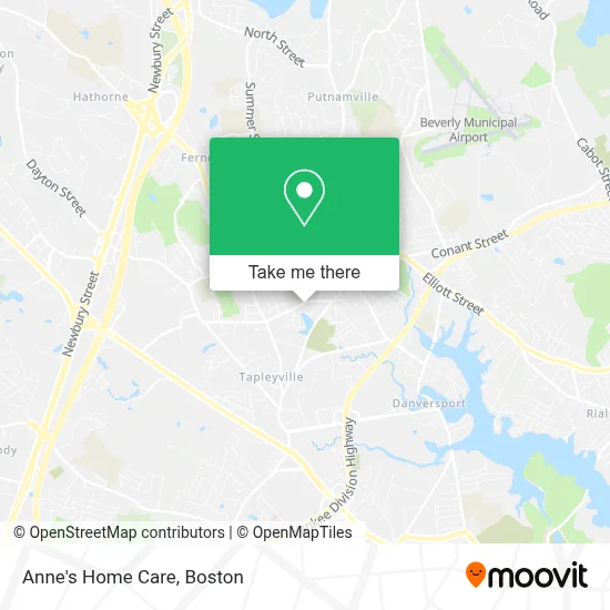 Anne's Home Care map