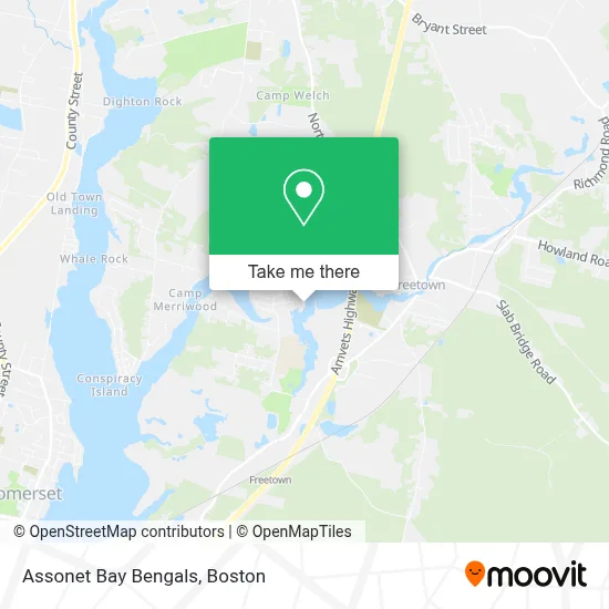 Assonet Bay Bengals map