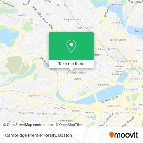 Cambridge Premier Realty map