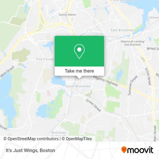 It's Just Wings map