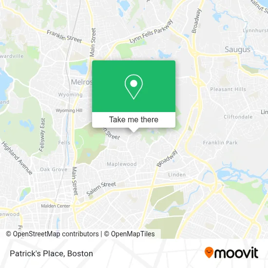 Patrick's Place map