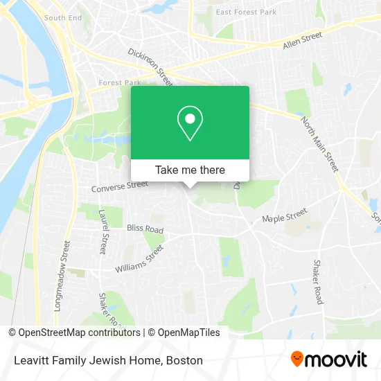 Leavitt Family Jewish Home map
