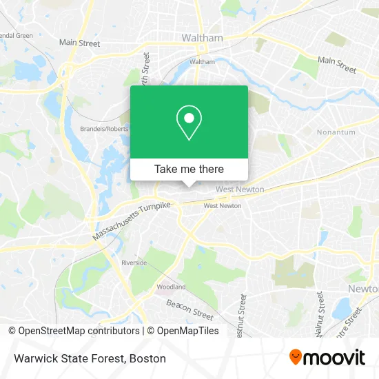 Warwick State Forest map