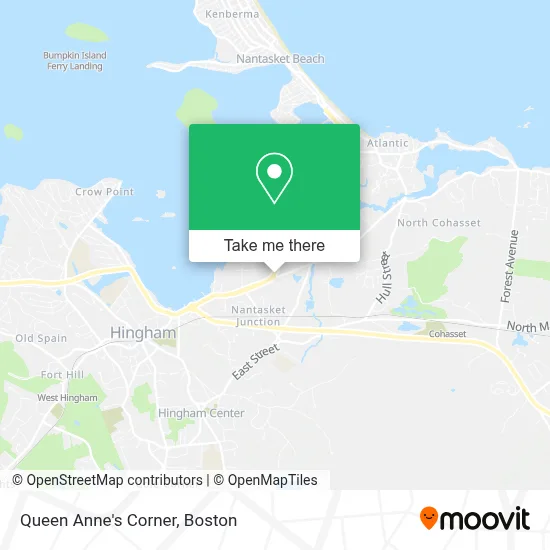 Queen Anne's Corner map